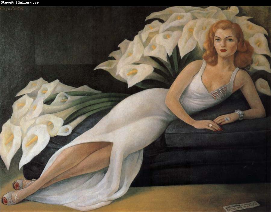 Diego Rivera Portrait of Natasha